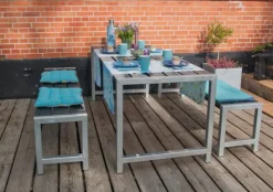 Best Plus Danmark Picknicktafel vuren geimpregneerd - Plankesaet - zwart