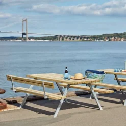 New Plus Danmark Picknicktafel vuren geimpregneerd - Alpha - 177 cm