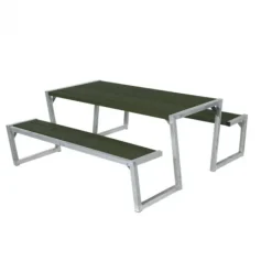 Hot Plus Danmark Picknicktafel vuren geimpregneerd - Zigma - gegrond groen