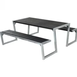 Online Plus Danmark Picknicktafel vuren geimpregneerd - Zigma - zwart