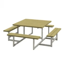 Discount Plus Danmark Picknicktafel vuren geimpregneerd - Picknick vierkant