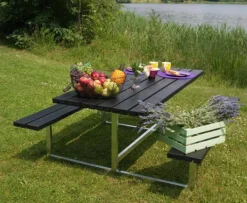 Best Plus Danmark Picknicktafel vuren geimpregneerd - Basic - zwart