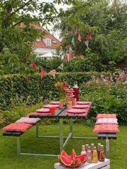 Best Plus Danmark Picknicktafel vuren geimpregneerd - Basic - zwart