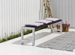 Clearance Plus Danmark Planken bank vuren geimpregneerd - Plankesaet grijsbruin 38 x 176 x 44 cm