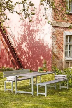 Plus Danmark Planken bank vuren geimpregneerd - Plankesaet grijsbruin 38 x 176 x 81 cm