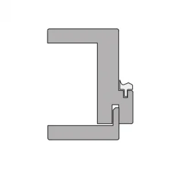 Best Austria Renov8 Nero kozijn MB100 - bovenlicht of kamerhoog - tbv stompe deur