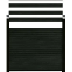 Best C-Wood Rhombus zelfbouw - Lamel composiet - Rhombus Double zwart - 180 x 15 cm (12 stuks)