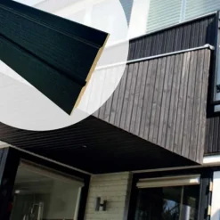 Sale Elephant Rhombusprofiel Vuren verduurzaamd zwart 1,9 x 13 cm fijnbezaagd