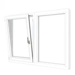 Discount TrendHout RKC Meranti wit - draai/kiep LD + vast - 154,8 x 107,4 cm