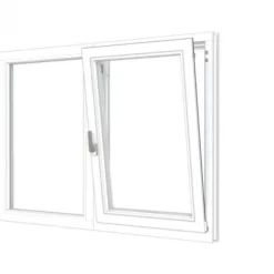 Discount TrendHout RKC Meranti wit - vast + draai/kiep RD - 154,8 x 107,4 cm