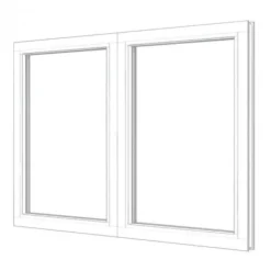 Clearance TrendHout RKC Meranti wit - 2x vast - 154,8 x 107,4 cm