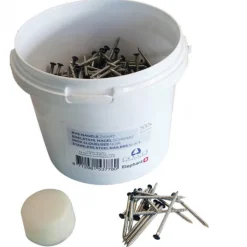 Elephant RVS nagel BKV 2,7/2,9x50mm 500 stuks zwart gepoedercoat