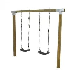 Plus Danmark Schommel toebehoren - Schommelplank grijszwart