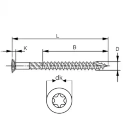 Clearance HomingXL Schroeven 5 x 60 - RVS (inox) TX (100 stuks)