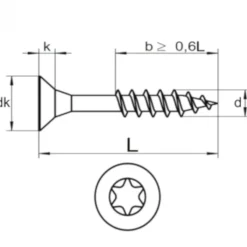 Discount HomingXL Schroeven 4 x 50 - RVS (inox) TX (200 stuks)