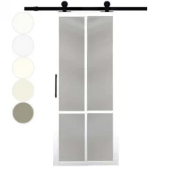 Clearance Austria Schuifdeur - Nero Legno - Brescia Tinto - Voorbehandeld wit