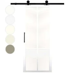 Clearance Austria Schuifdeur - Nero Legno - Brescia - Voorbehandeld wit