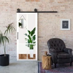 Clearance Austria Schuifdeur - Nero Legno - Brescia - Voorbehandeld wit