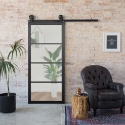 Outlet Austria Schuifdeur - Nero Legno - Chiari Tinto - Hoogwaardig voorgelakt zwart