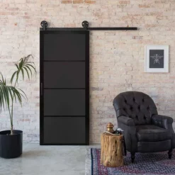 New Austria Schuifdeur - Nero Legno - Desio - Hoogwaardig voorgelakt zwart