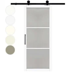 Hot Austria Schuifdeur - Nero Legno - Genova Tinto - Voorbehandeld wit