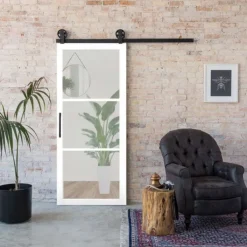 Hot Austria Schuifdeur - Nero Legno - Genova Tinto - Voorbehandeld wit