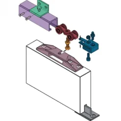 Discount Austria Schuifdeursysteem voor dubbele binnendeur - Swipe 400 (80kg per deur)