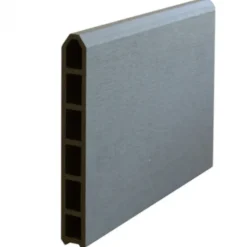 Online Plus Danmark Schutting composiet & mat glas in stalen frame - Futura recht antraciet (180 x 180 cm)