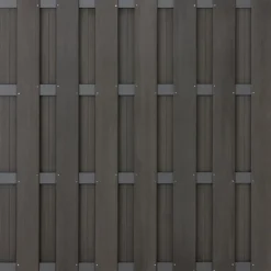 Online C-Wood Schutting composiet Bari antraciet met antraciet aluminium frame (180 x 180 cm)