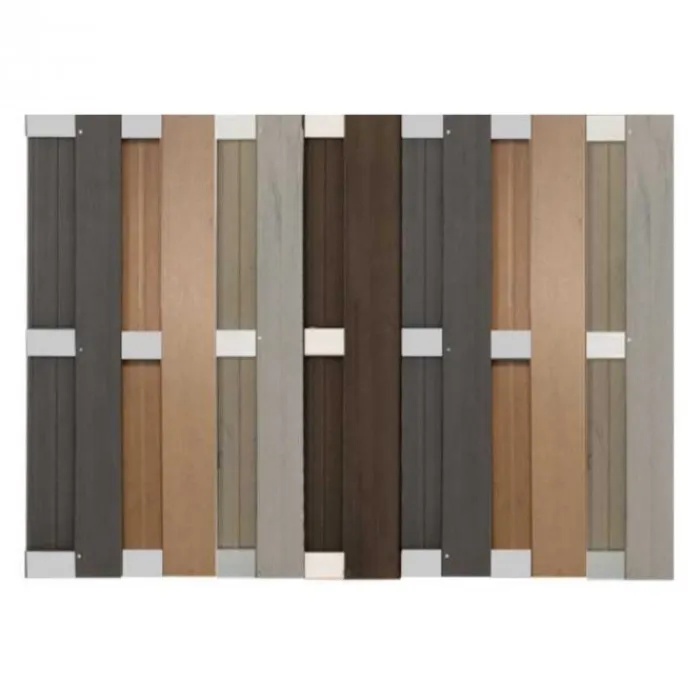 Discount C-Wood Schutting composiet Bari aluminium 123 cm hoog zelf samenstellen