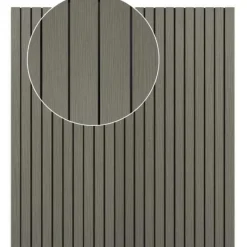 Best C-Wood Schutting composiet co-extrusie Stripes Naturel Grey (180 x 180 cm)
