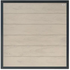 Clearance Elephant Schutting composiet Forte betongrijs met antraciet aluminium kader (180 x 180 cm)