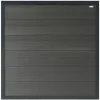 Discount Elephant Schutting composiet Forte antraciet met antraciet aluminium kader (180 x 180 cm)
