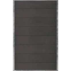 Best Plus Danmark Schutting composiet in stalen frame - Futura recht antraciet 90 x 145 cm