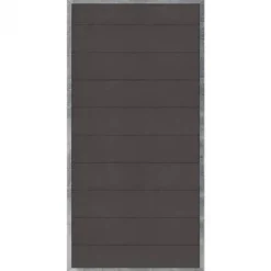 Hot Plus Danmark Schutting composiet in stalen frame - Futura recht antraciet (90 x 180 cm)