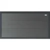 Outlet Elephant Schutting composiet laag Forte antraciet met antraciet aluminium kader (180 x 93 cm)