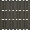 C-Wood Schutting composiet Milaan antraciet met blank aluminium frame (180 x 180 cm)