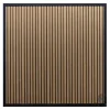 Discount Elephant Schutting composiet Stripes co-ex Oak en Black met zwart kader (180 x 180 cm)
