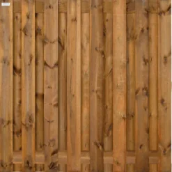 Best Elephant Schutting grenen XL recht 15L bruin geimpregneerd (200 x 200 cm) schermdikte 4,7 cm