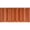 New Elephant Schutting hardhout keruing halfhoog (94,3 x 180 cm) v-groef schermdikte 3,9 cm