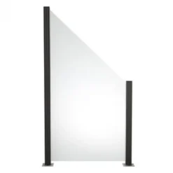 Outlet Elephant Schutting mat glas smal rechts 90 x 180/97 cm