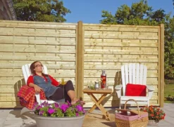 Hot Plus Danmark Schutting vuren - Bergen recht groen geimpregneerd (90 x 180 cm)