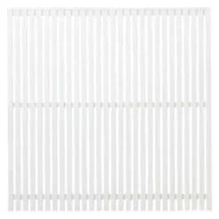 Best Plus Danmark Schutting vuren - Sendai louvre recht wit (180 x 180 cm)