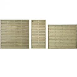 Outlet Plus Danmark Schutting vuren - serie Bergen - recht groen geimpregneerd