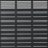 Online Plus Danmark Schutting vuren - Silence louvre recht zwart (176 x 170 cm)