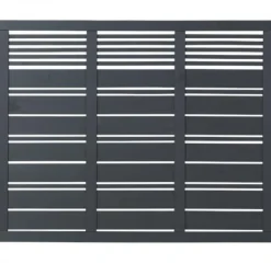 Clearance Plus Danmark Schutting vuren - Silence louvre recht antraciet (176 x 140 cm)