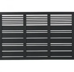 Clearance Plus Danmark Schutting vuren - Silence louvre recht zwart (176 x 110 cm)