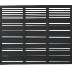 Sale Plus Danmark Schutting vuren - Silence louvre recht zwart (176 x 140 cm)