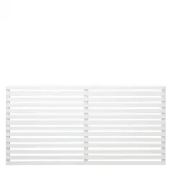 Best Plus Danmark Schutting vuren - Tokyo louvre recht wit (180 x 90 cm)