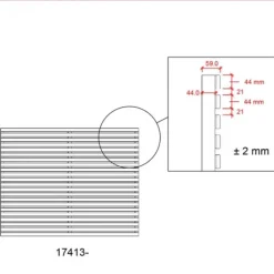 New Plus Danmark Schutting vuren - Tokyo louvre recht zwart (180 x 140 cm)
